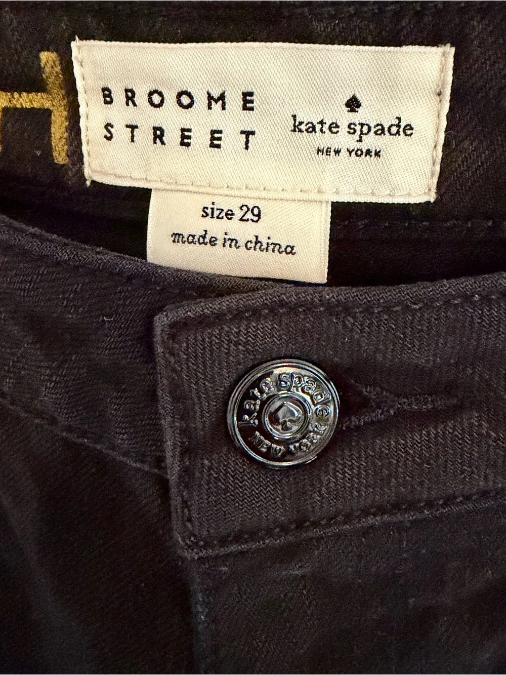 Kate Spade New York Broome Street Jean — Size 29